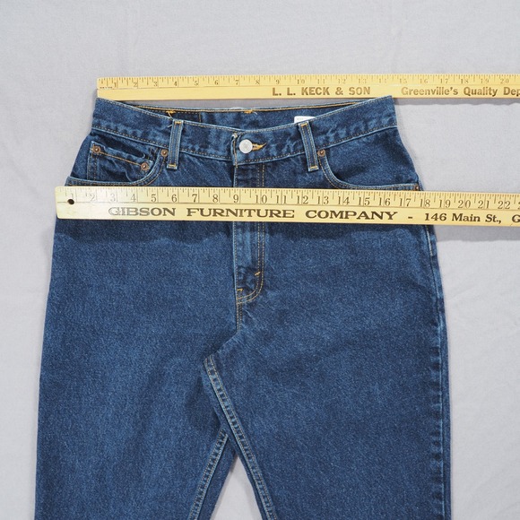 Classic Straight Leg Women's Jeans - Blue - Picture 4 of 11